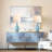 Modern Accent Table Lamp Set Of 2 Touch Control, 22" Faded Swirl Blue Gray Art Glass Bedside Lamp With USB Ports, 3-Way Dimmable Hand Crafted Nightstand Lamps White Drum Shade For Living Room Bedroom, Suitable For Christmas And Halloween
