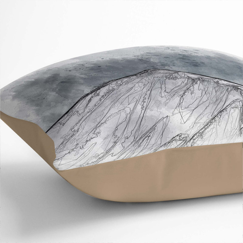 Square Cushion, 55cm H x 55cm W x 20cm D, Stone