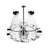 4 Pc. Cruet And Salt Cellar Set; Sole   H: 8-1/4", 2 X 7-1/2 Oz. + 2 X 2-1/2 Oz.