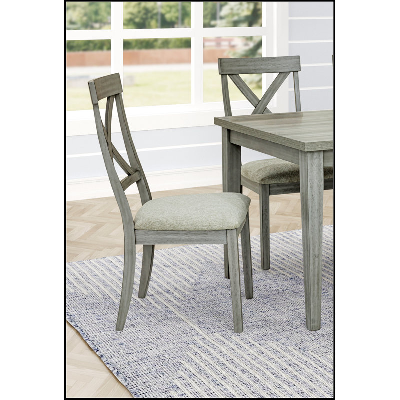 Magnifiques sièges rembourrés gris, ensemble de 2 chaises rembourrées pour une expérience de repas moderne et confortable