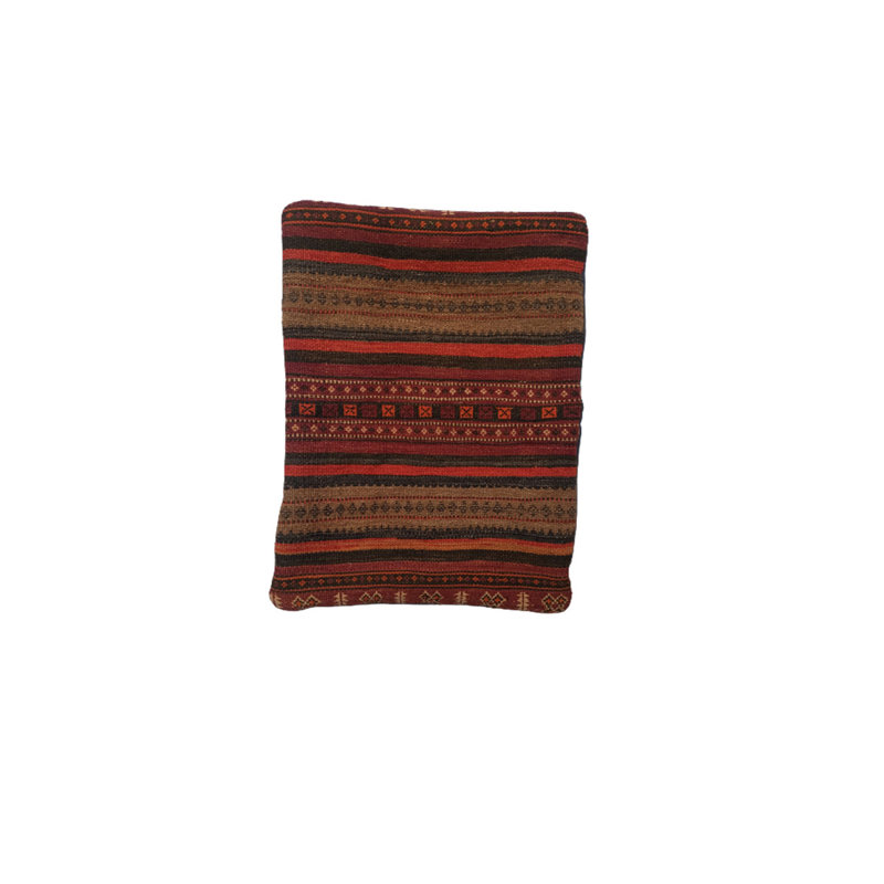 Geoffrey Kilim Handwoven Congo Brown Cushion Cover