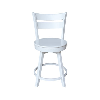 Swivel Solid Wood Counter Stool