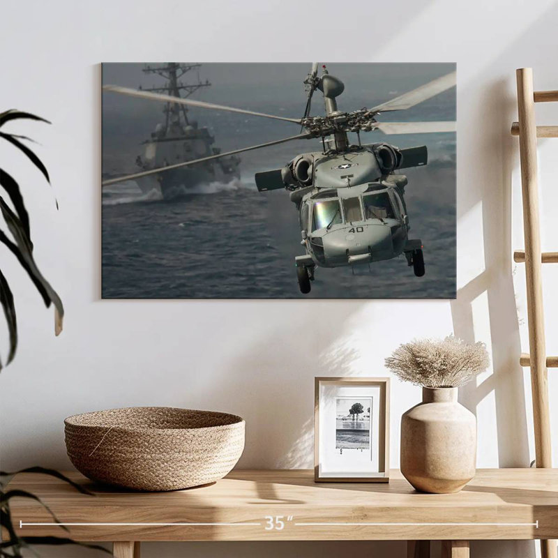 Mait Knighthawk Helicopter, 16" H x 24" W