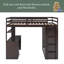 Lit mezzanine double avec tiroirs, bureau et garde-robe-780101396