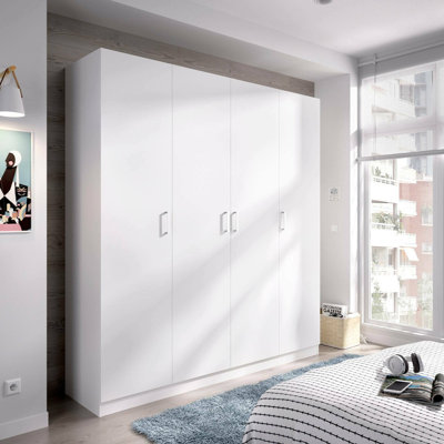 4 Door Manifactured Wood Wardrobe