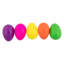 Paquet de 10 oeufs de Pâques assortis multicolores assortis 3 po