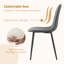 Upholstered Side Chairs With Metal Legs,Armless Dining Chair For Living Room,Kitchen,Dining Room-1205671098-1189174424
