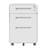 3-Drawer Wide Mobile File Cabinet with Lock, All-Steel Office Storage in White-531246910