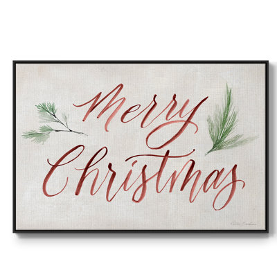 «Merry Christmas», reproduction d'art sur toile