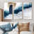 Toile naturelle avec cadre flottant