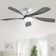 52" Damecia 5-Blade Gold Modern Ceiling Fan with LED Light and Remote Control