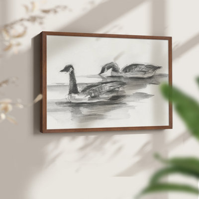 Geese Study II -Framed Print - Restickable