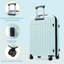 Ensemble de 3 valises à ouverture frontale, valise de transport rigide avec port USB, bagage extensible avec poignée à roulettes, verrou TSA