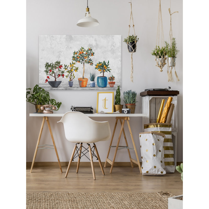 Vibrant Multicolor Botanical Canvas Wall Art, 36" x 24"