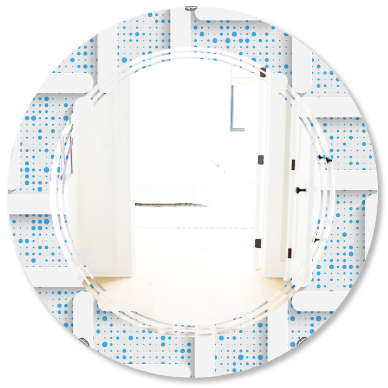 Miroir mural moderne triple c et léger i, H 31,5 po x l po