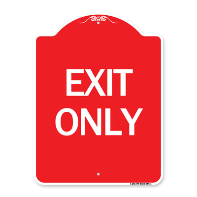 Signmission Designer Series Sign - Exit Only/24471