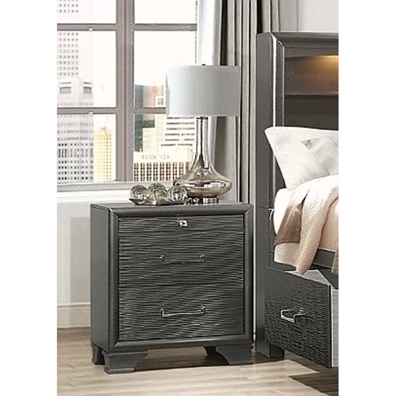 GREY NIGHTSTAND