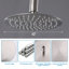 Douche d'extérieur autoportante 85 po H 316 en acier inoxydable à double fonction avec douche à main-106588886