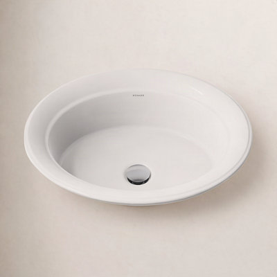 21" Oval Drop-In Bathroom Sink