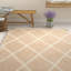 Tapis beige / ivoire à motif géométrique Amhold-23025157