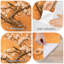 Papier peint adhésif auto-adhésif moderne pour la chambre à coucher avec oiseaux de cerisier en fleurs, impression élégante orange L 144 po x l 100 po Peel and Stick-113723091