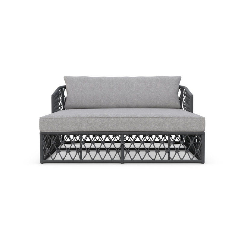Outdoor 2 - Seat Patio Daybed, Ash Frame/Fog Cushion