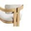 Chaise de salle à manger avec accoudoirs rembourrés Modern Rustic-722724824