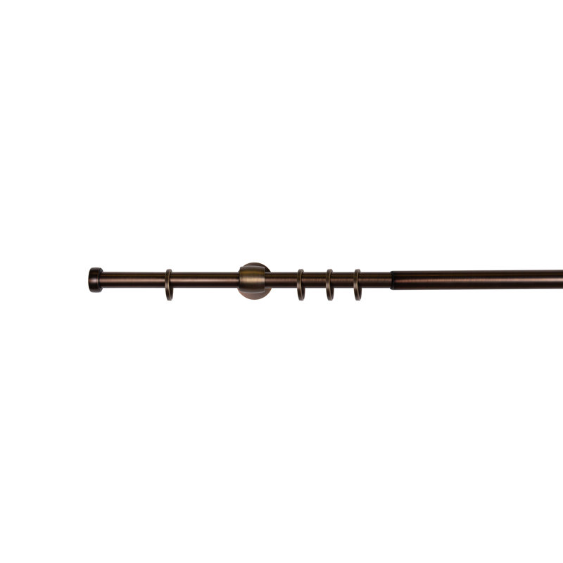 Flow Curtain Pole, Bronzed, 210 cm - 400 cm L