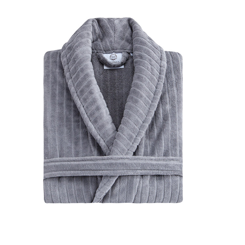 Peignoir Line, Gris foncé, M