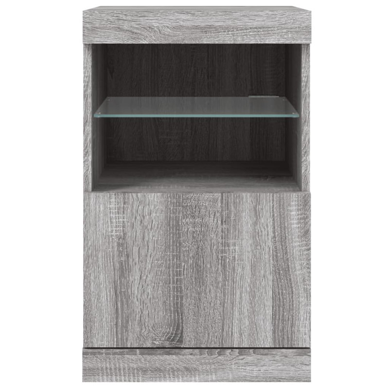 Basim 67cm H x 41cm W Standard Bookcase, Grey Sonoma