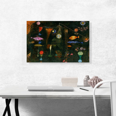 «Fish Magic 1925» par Paul Klee - reproduction d'art sur toile tendue