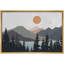 «Woodland Pastel Mountain Pine Tree Lake Nature Wilderness Modern Art Decor Boho» sur toile-99446470-99446472