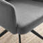 Calley Luxury Bucket Tub Swivel Dining and Office Chair with Metal Legs (Set of One)-2022930144