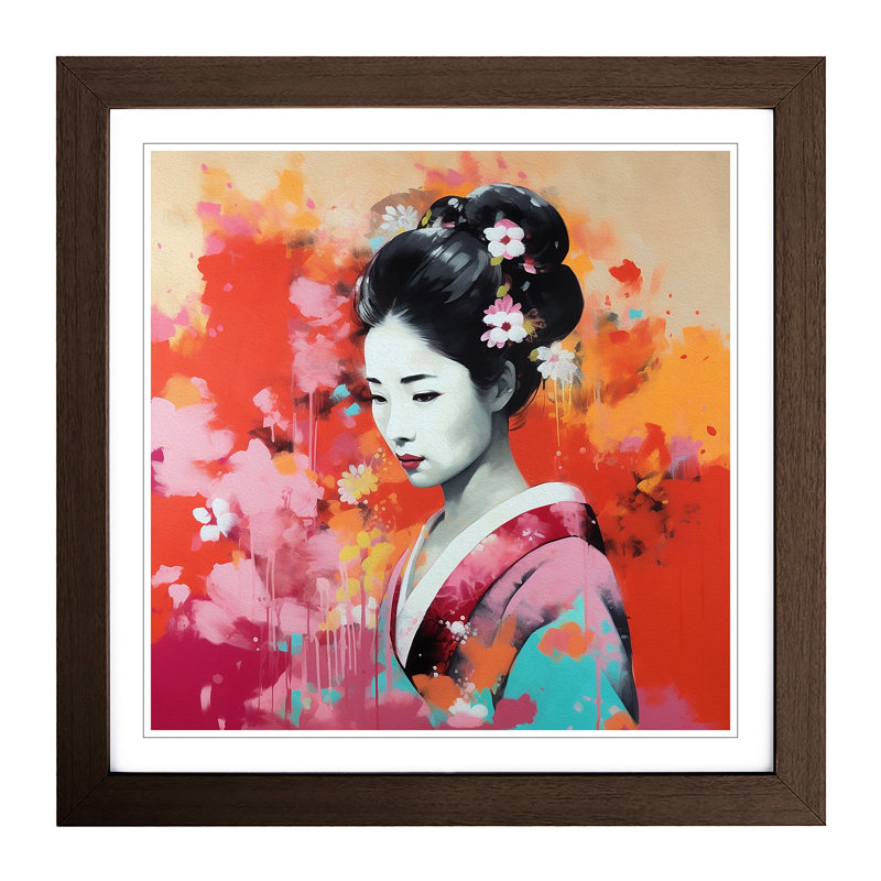 Single Picture Frame Print on Wood, Walnut