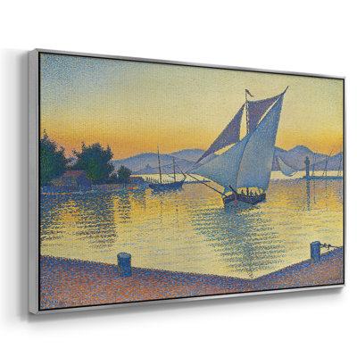 Le port au coucher du soleil, Opus 236, Saint Tropez, 1892 - Paul Signac, toile tendue avec châssis