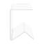 Table de bout en acrylique transparent pour table d'appoint 22,05 lb table de bout autoportante à base triangulaire pour le salon, la chambre et le café