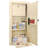 0.82 CUBIC FT BEIGE  BIOMETRIC WALL SAFE