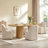 Fully Upholstered Dining Chair with Casters-118219182