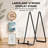 10 Pack Picture Frame Display Stands, Black Metal Plate Holder, 10 Inch & 14 Inch Easel Stand for Decorative Plates, Photos, Books, and Art, Heavy Duty Iron Folding Tabletop Stands for Home Decor