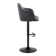 Boyne Swivel Upholstered Adjustable Height Counter Stool with Metal Frame