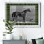Équitation à carreaux I - reproduction d'art sur toile-570367221-570367220