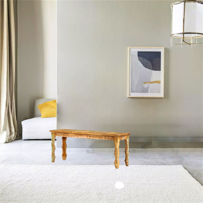 Asleigh Solid Wood Bench