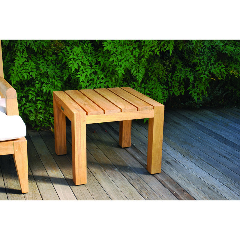 Mendocino Outdoor Square Teak Side Table