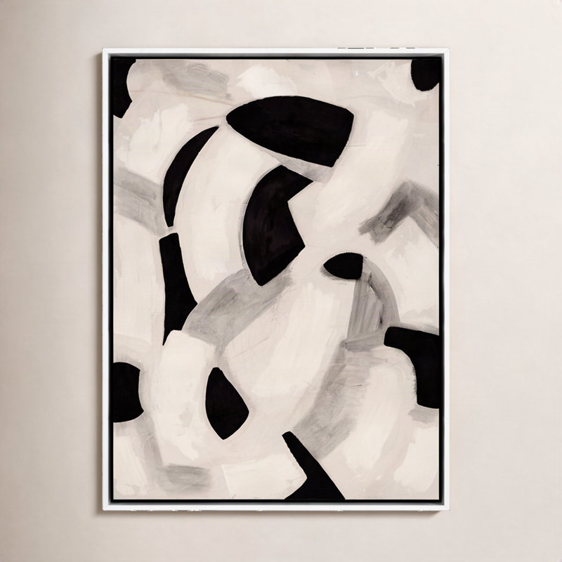 Totem Painting by Jess Engle, White Maple Framed, 48" H x 36" W