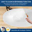 71"Freestanding Solid Surface Resin Stone Bathtub, Freestanding Tub, Contemporary Design Stand Alone Tub with Pop-up Drain and Overflow-114357325