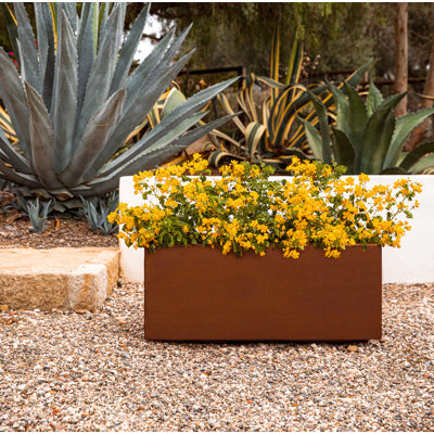 Corten Steel Series Long Box Planter