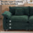 Modular Sectional Sofa, Comfy Cloud Couch With Movable Ottoman, 3-Seat Corduroy Sofa Sleeper With Double Cushions, Deep Seat Sofa With 5 Pillows For Living Room(3 Seater With 1 Ottoman)-257694320