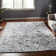 Raymon Silk Abstract Area Rug in Blue