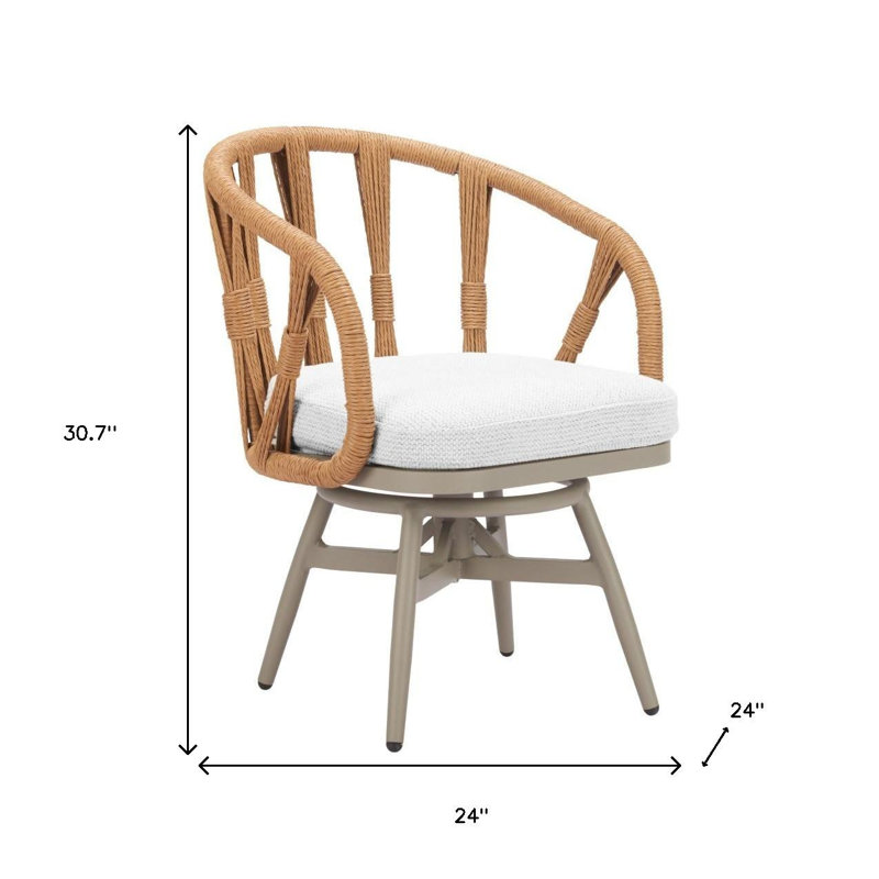  Chaise de salle à manger avec accoudoirs pivotants Alden