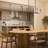Reines 6-Light Matte Black Linear Chandelier-127380279
